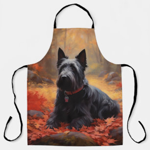 Scottish Terrier im Herbst Leaves Fall Inspiriert Schürze