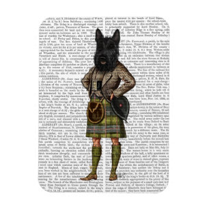 Scottish Terrier im Kilt Magnet