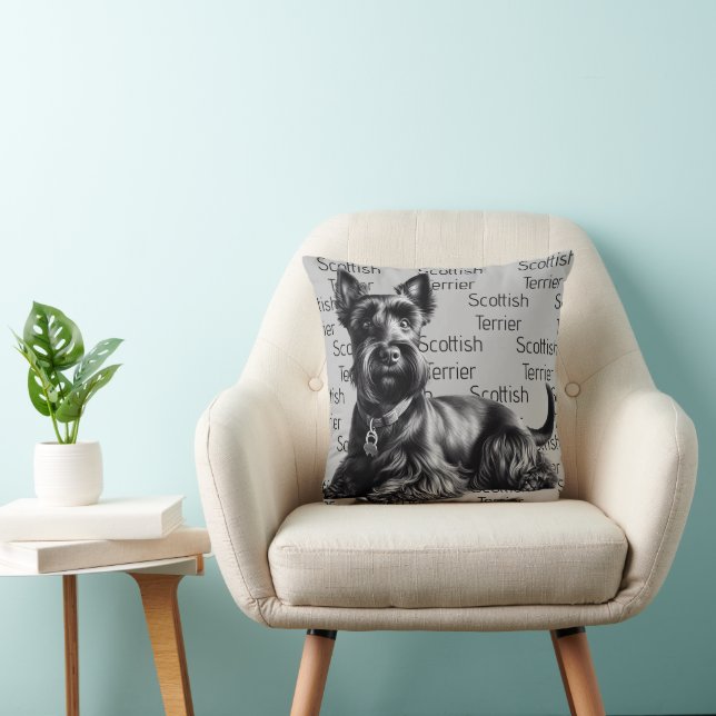 Scottish Terrier in Kissen (Stuhl )