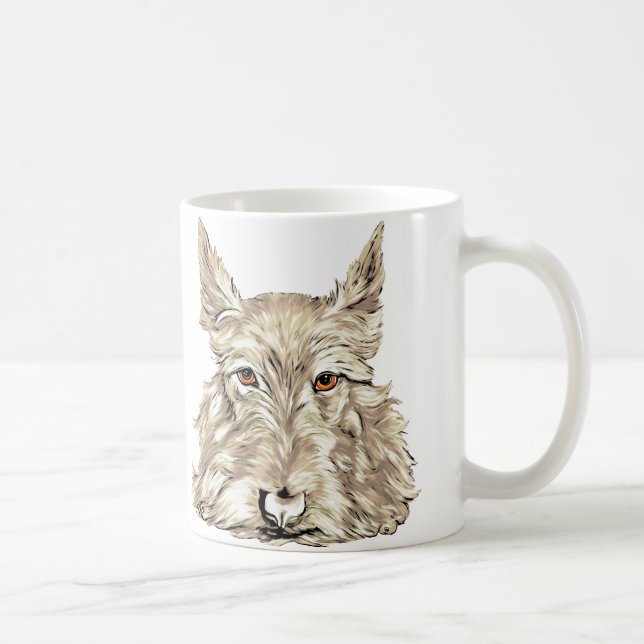 Scottish Terrier in Wheaten Kaffeetasse (Rechts)