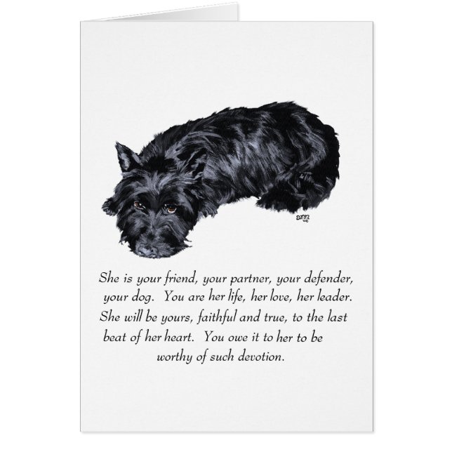 Scottish Terrier Keepsaké - Femme (Devant)