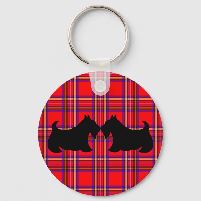 Scottish Terrier Keyring Schlüsselanhänger (Vorderseite)