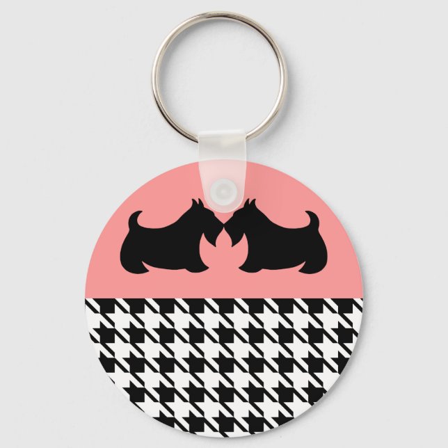 Scottish Terrier Keyring Schlüsselanhänger (Vorderseite)