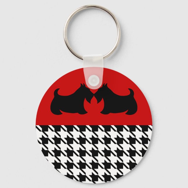 Scottish Terrier Keyring Schlüsselanhänger (Vorderseite)