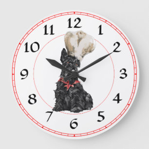 Scottish Terrier Koch Clock Große Wanduhr