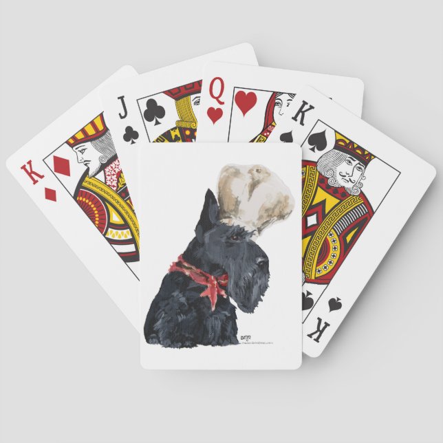 Scottish Terrier Koch Spielkarten (Rückseite)