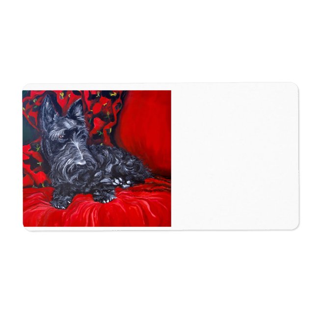 Scottish Terrier Label (Vorne)