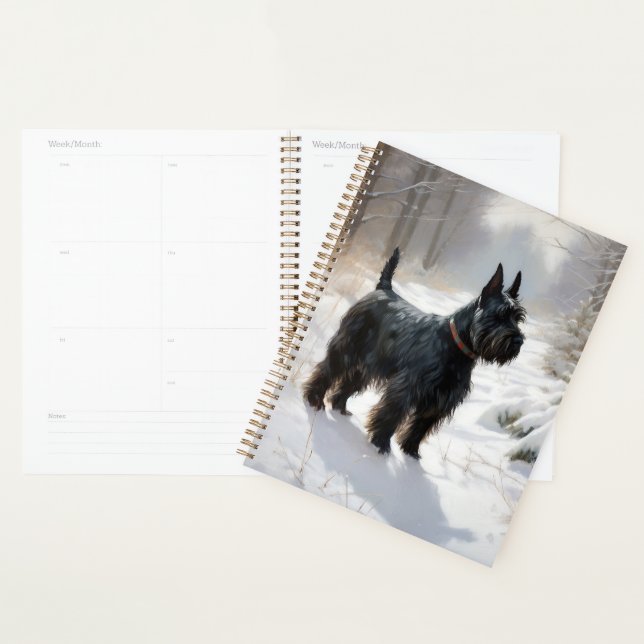 Scottish Terrier Let It Snow Christmas Planer (Anzeige)