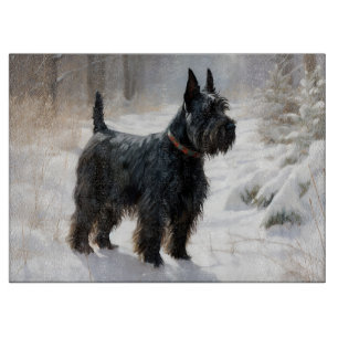 Scottish Terrier Let It Snow Christmas Schneidebrett