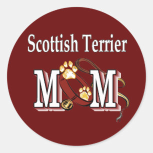 Scottish Terrier MAMA Gifts Runder Aufkleber