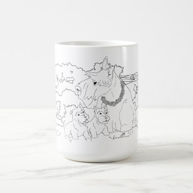 Scottish Terrier Mama Kaffeetasse (Mittel)
