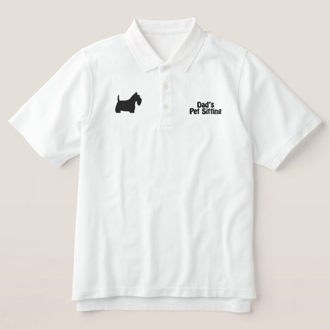 Scottish Terrier mit optional anpassbarem Text (Design Vorderseite)