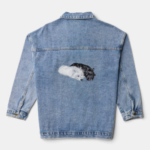 Scottish Terrier mit Westie Jeansjacke