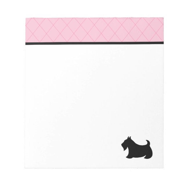 Scottish Terrier Notepad Notizblock (Vorderseite)