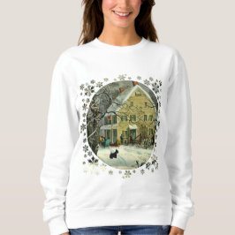 Scottish Terrier Old Fashioned Winter Sweatshirt