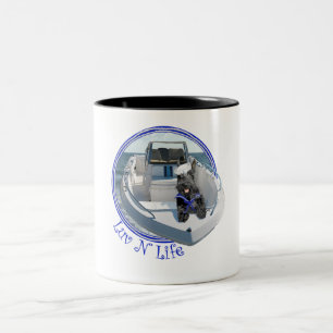 Scottish Terrier on Boat Zweifarbige Tasse