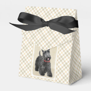 Scottish Terrier Painting - Niedliche Original Dog Geschenkschachtel