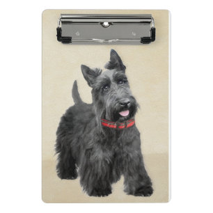 Scottish Terrier Painting - Niedliche Original Dog Mini Klemmbrett