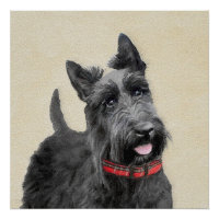 Scottish Terrier Painting - Niedliche Original Dog
