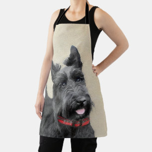 Scottish Terrier Painting - Niedliche Original Dog Schürze