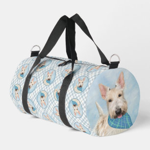 Scottish Terrier Painting Wheaten Original Dog Art Duffle Bag