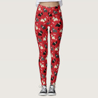 Scottish Terrier Paws and Bones Red