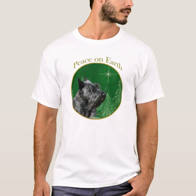 Scottish Terrier Peace T-Shirt (Vorderseite)