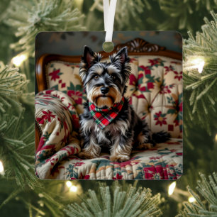 Scottish Terrier Personalisiert Christmas Ornament Aus Metall