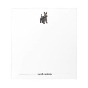 Scottish Terrier Personalisiert Notepad Notizblock