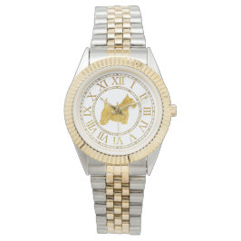 Scottish Terrier Personalize Armbanduhr