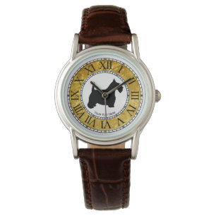 Scottish Terrier personifizieren Armbanduhr