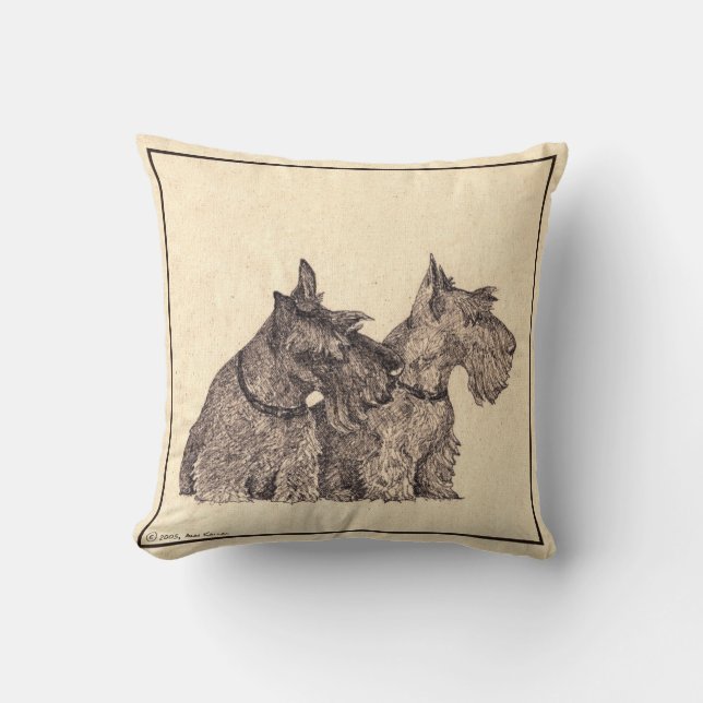Scottish Terrier Pillow Kissen (Vorderseite)