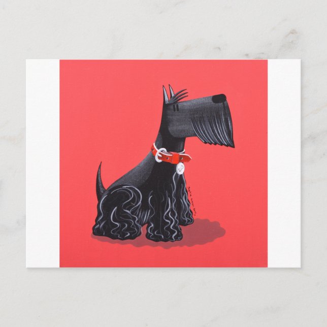 Scottish Terrier Postkarte (Vorderseite)
