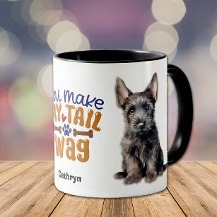 Scottish Terrier Puppy macht meinen Schwanz Wag Tasse