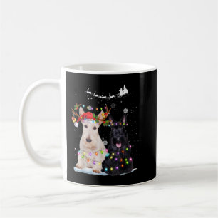 Scottish Terrier Reindeer Xmas Lights Christmas Xm Kaffeetasse