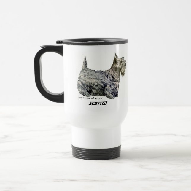 Scottish Terrier Reisebecher (Links)