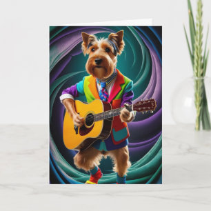 Scottish Terrier Rock Star Karte