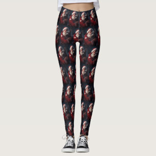 Scottish Terrier Santa Claus Weihnachten Leggings