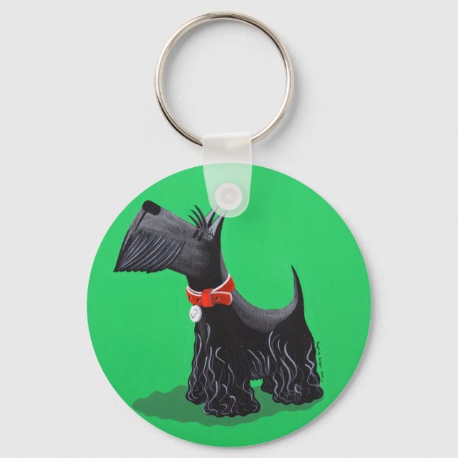 Scottish Terrier Schlüsselanhänger (Vorderseite)