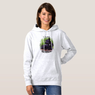Scottish Terrier Schwarz/Weiß, sitzend/stehend Hoodie