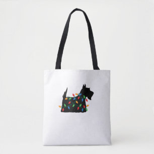 Scottish Terrier Scottie Dog Christmas Lights Gift Tasche