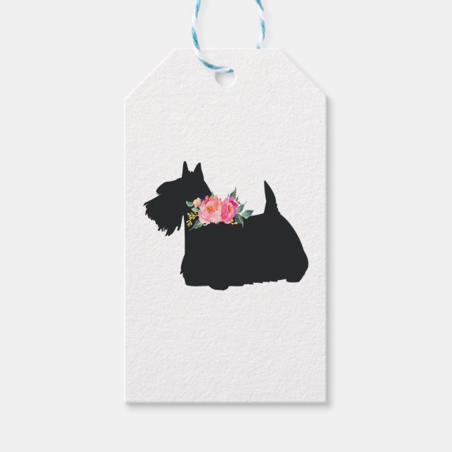 Scottish Terrier Scottie Dog Geschenkanhänger (Vorderseite)