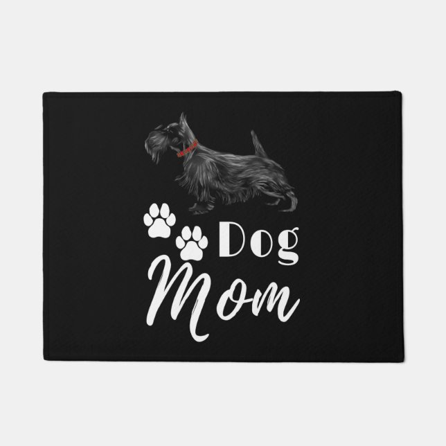 Scottish Terrier Scottie Dog Mama Fußmatte (Vorderseite)