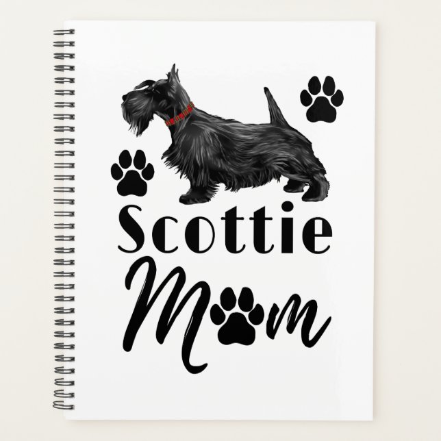 Scottish Terrier Scottie Dog Mama Planer (Vorderseite)