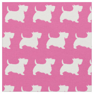 Scottish Terrier Scottie Dog Pet Scotty Pink Stoff