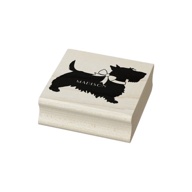Scottish Terrier Scotty Dog Puppy Scottie Gummistempel (Stempel)