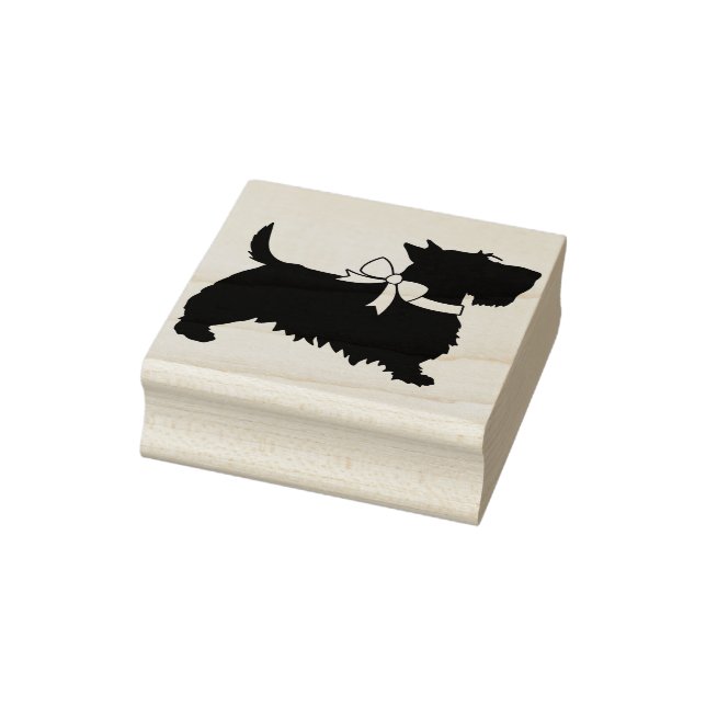 Scottish Terrier Scotty Dog Puppy Scottie Gummistempel (Stempel)
