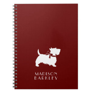 Scottish Terrier Scotty Dog Puppy Scottie Notebook Notizblock