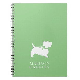Scottish Terrier Scotty Dog Puppy Scottie Notebook Notizblock