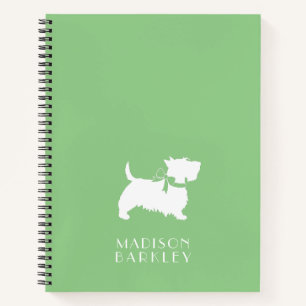 Scottish Terrier Scotty Dog Puppy Scottie Notebook Notizbuch